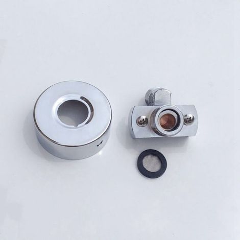 Adaptateur D Angle Pour Pommeau De Douche - Cuivre Chromé - Fixation Murale 1 2 Pouces - Réglable 5 12 À 7 09 Pouces - 2 Pièces (1/5)