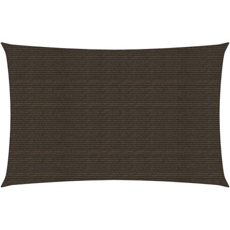 Voile d'ombrage 160 g-m² Marron 4x6 m PEHD (1/5)