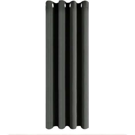 1 Pièce Rideau, Oeillets, Polyester, Occultant, Thermique, 140x225cm, Salon Chambre (1/5)