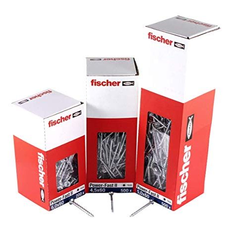 Fischer Power-Fast II viti legno 120 mm 5 mm 200 pezzi (1/4)