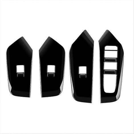 Garnitures de cadre de panneau d'interrupteur de vitre de voiture pour noir (1/5)