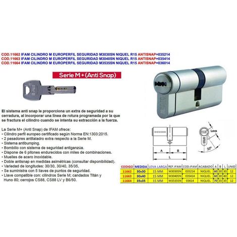 ifam finstoc cilindro m europe segurid.m3040s nq r15 anti 035414