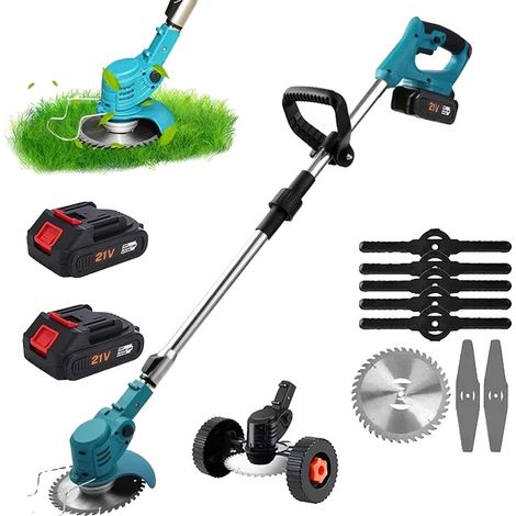 Tondeuse à gazon électrique, moteur haute vitesse, longueur réglable, 2Piles 1Prise EU, EU-a (1/2)
