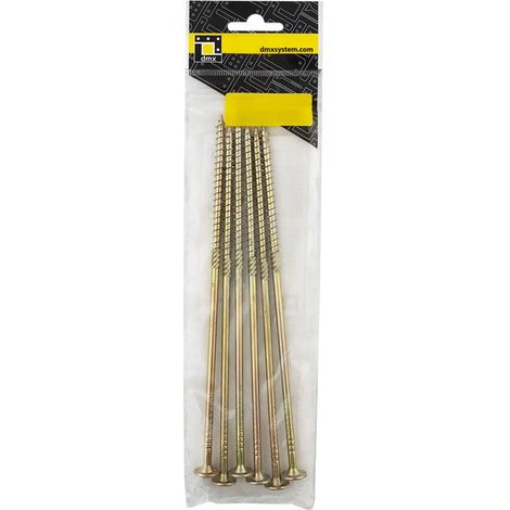 10 Vis De Construction À Tête Large Ct 06200 - 6X200 mm T30 (6 Pcs/Pack) - D-Work