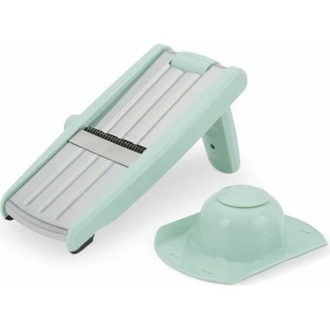 Mandolina 3 in 1 - LIVOO - MEN429 - Acciaio inossidabile - 3 a 9 mm - Impugnatura removibile - Spingi-alimenti con punte - Piedini antiscivolo (1/5)