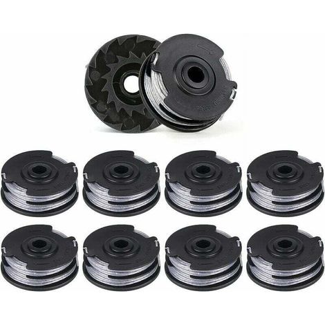 10er-Pack Doppelfadenspulen für Rasentrimmer, 6 m x 1,6 mm, kompatibel mit Bosch Modellen ART 30-36 LI, ART 30, ART 27, ART 24 - KZQ