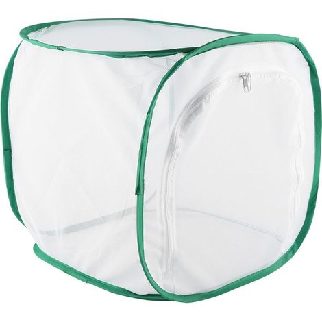 Grande cage papillon – 30x30x30cm – insecte habitat – pliable – fermeture éclair – mailles (1/5)