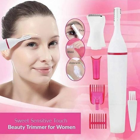 Kit de tondeuse à cheveux 5 en 1 épilation électrique multifonctionnelle sans douleur utilisation à domicile