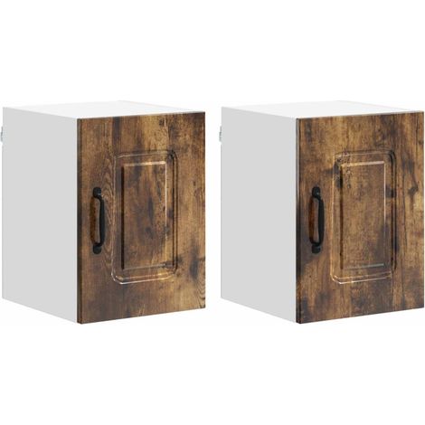 Maison Exclusive - Pannello lavastoviglie Kalmar 2 pcs Rovere fumé 30 x 31 x 40 cm