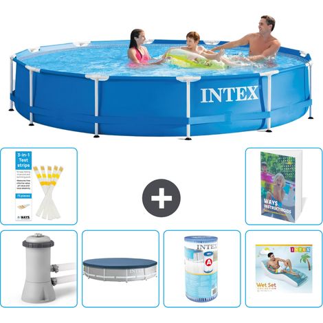 Frame Pool Rund - 366x76 cm - 7-teilig S287