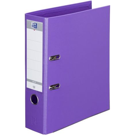Classeur à levier Oxford plastique dos 8 cm A4 - lavande (1/3)