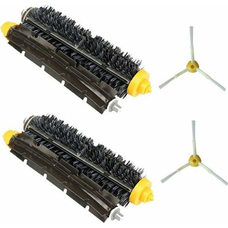 Accessori per aspirapolvere robot adatti alla serie iRobot Roomba 600: filtro, schermo, spazzola laterale, spazzola adesiva, materiali di consumo per la pulizia, set da 4 pezzi (1/5)