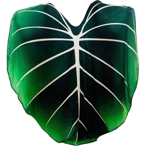 Couverture en peluche à motif de feuille de philodendron gloriosum créatif (1/5)