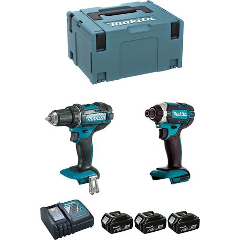 MAKITA Kit DLX2127MJ1 (DDF482 + DTD152 + 3 x 4,0 Ah + DC18RC + MAKPAC 3) (1/5)