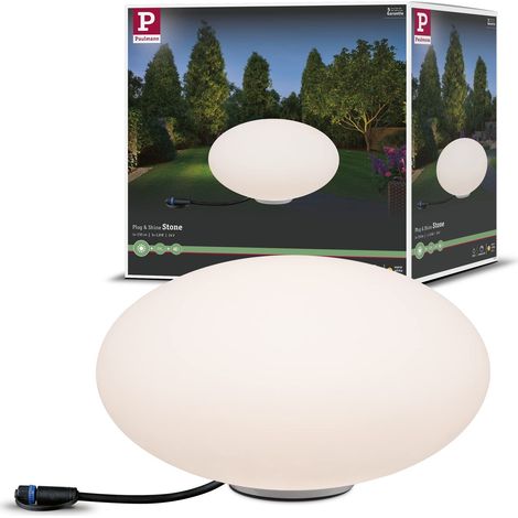 Paulmann 941.76 Lampada Sferica Lampada da Esterno Illuminazione Giardino Terrazzo Illuminazione, Plastica, 2.8 W, Bianco, 35 x 35 x 19.4 cm (1/5)