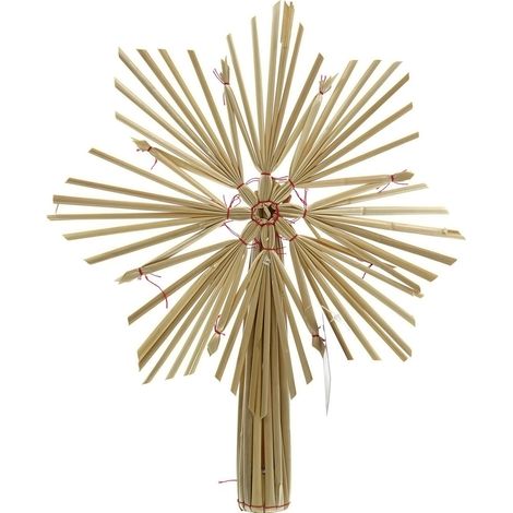 Weihnachtsbaumspitze Stroh natur 30 cm (1/2)