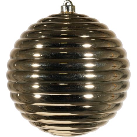 ARPIMEX Sfera Rigata di Natale D 200 Mm Plastica Oro