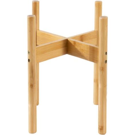 Support pour plantes hj-001, étagère en bambou et bois pour plantes en pot, décoration intérieure et extérieure pour la maison et le bureau, porte-fleurs simple (1/5)