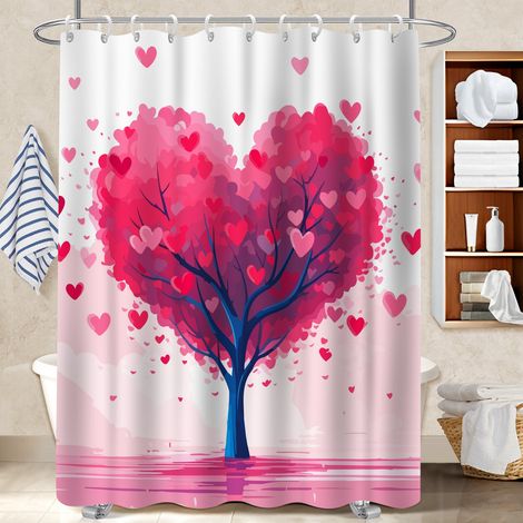 Rideau de douche tissu polyester 180x180 Évasion rideau séchage rapide pour une touche de gaieté et de couleur (1/5)