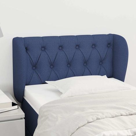 vidaXL Cabecero de tela azul 83x23x78/88 cm (1/5)