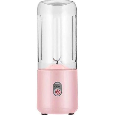 Blender portable rechargeable USB 500 ml, mixeur à jus de fruits frais, 6 lames, gobelet mélangeur, blender mignon pour smoothies et glace pilée (1/5)