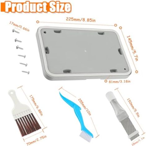 646776 Clapet d'entretien pour sèche-linge à pompe à chaleur Bosch série 6 / série 8 / MAXX7, Siemens IQ300 IQ500 IQ700 IQ800 Kit de réparation 3 brosses de nettoyage (1/4)