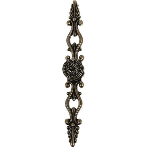 Poignées de porte de meuble en bronze antique, boutons de tiroir de style vintage (1/5)