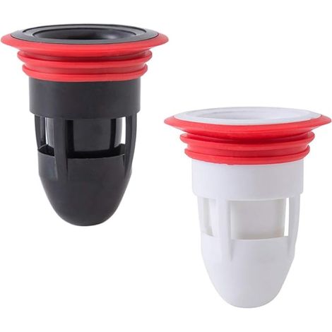 Lot de 2 bouchons anti-retour pour siphon de sol de douche, avec système anti-odeurs, pour cuisine et salle de bain.