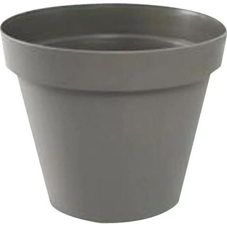 Pot de fleurs EDA Ø 30 x 26 cm Rond Taupe (1/2)