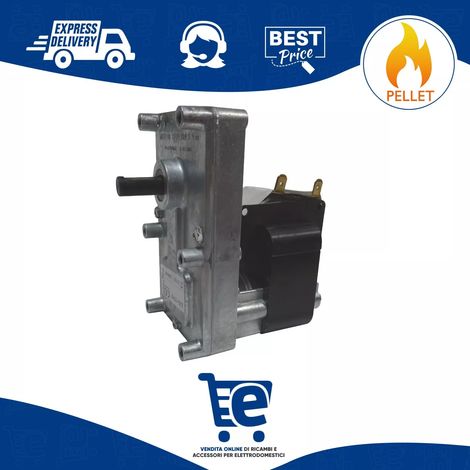 Motoriduttore Stufa a Pellet Mellor 3rpm T3 FB1218 Albero 9,5mm Pacco 32mm (1/5)