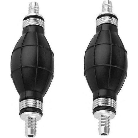 Pompe à carburant manuelle en ligne en forme de poire de 8 mm pour bateaux, en alliage, pour essence, gazole et diesel, 25-26 (1/2)