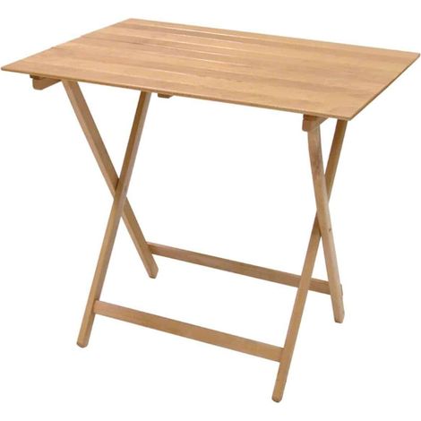 TAVOLINO TAVOLO PIEGHEVOLE PIC NIC LEGNO CAMPEGGIO SAGRE cm 60x80 H 75 580DF