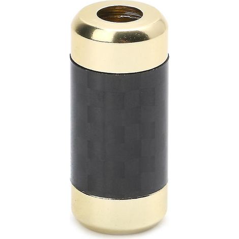 Câble RCA en fibre de carbone Hi-Fi noir/or/argent en Y pour 1 haut-parleur vers 2 haut-parleurs