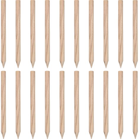 KOTARBAU® Pali di supporto geodetici in legno di faggio per pomodori, ortaggi e alberi, 40 cm, set da 20