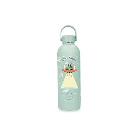 Botella Termica de Acero Inoxidable Verde Enso Magical Alien Space 500ml 7x23cms