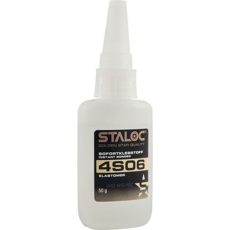 STALOC Sofortklebstoff 4S06  klebt Kunststoffe (PE, PP, Silikon und PTFE)  50 g
