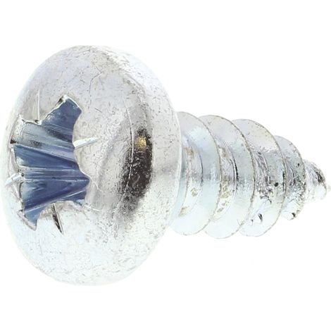 Vis autotaraudeuse RS PRO, N°8 x 9.5mm, tête Cylindrique, en Acier ( Prix pour Boîte de 100 )