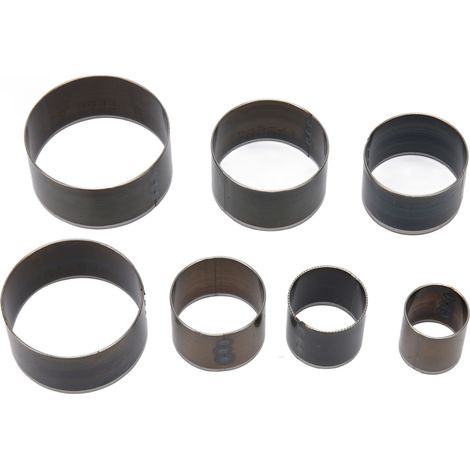Ensemble de 7 emporte-pièces ronds pour cuir, de 0,79 à 1,97 pouces, en acier à haute teneur en carbone, emporte-pièces creux, adaptés aux utilisations de bricolage telles que les portefeuilles, les c (1/5)