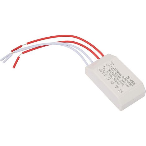 220V to AC 12V Electronic Transformer, 20-60W Voltage Converter, Intelligent Power Supply Driver for Low Voltage Lamp (1/5)