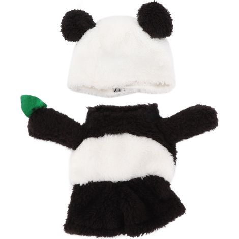 Costume d'Halloween pour animal de compagnie Panda - Design doux et exquis - Pour chien de Noël avec bonnet pour chiens de petite et moyenne taille. (1/5)