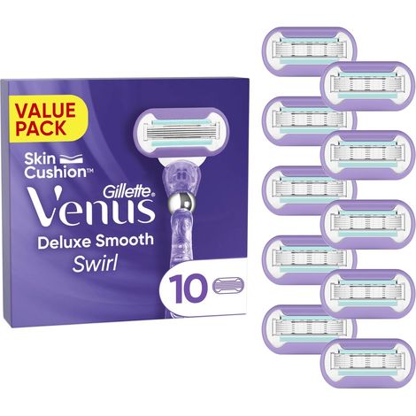 Gillette Venus Deluxe Smooth Swirl Systemklingen Ersatzklingen 10er