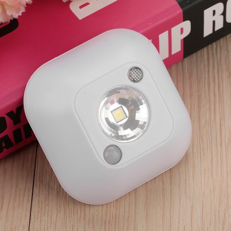 Mini-LED-Nachtlicht mit Infrarot-Bewegungssensor, kabellos, batteriebetrieben, Kleiderschranklampe, Weiß (1/5)