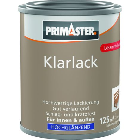 Primaster Klarlack 125 ml farblos hochglänzend Lack