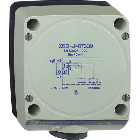 Xsdh603629 Schneider Osisense Xsd - Détecteur Inductif 80x80 L40mm Boitier Plastique Sn 60mm Telemecanique