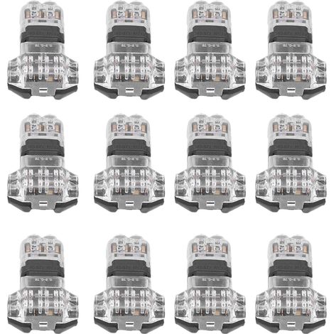 Connecteur T 12 pièces, épissure de fil sans soudure 3 voies, rapide, basse tension, pour voiture (1/5)