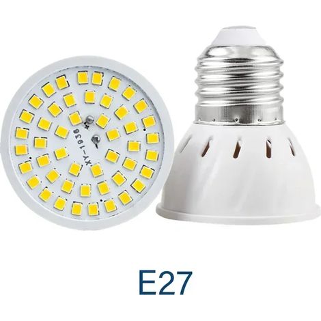 Lampes de croissance pour plantes Ampoule LED spot (E27, blanc froid 220 V, lot de 3, 48 LED) pour éclairage intérieur (1/5)