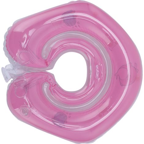 Bouée gonflable pour nouveau-né, collier flottant, jouet de piscine pour bébé de 0 à 18 mois, rose (1/5)