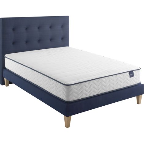 Ensemble matelas ressorts, sommier, pieds et tête de lit Rêve 300 - SOMEO 140x190 (1/5)