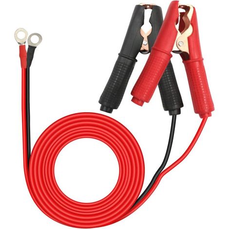 Pince Crocodile Batterie 48V Pinces Crocodiles Voiture Pince pour Cable Batterie 30A 14AWG, for Automotive Battery Other Equipment (1m) (1/5)