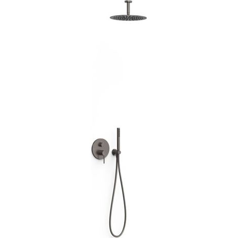 Kit mitigeur encastré 2 voies Rapid‑box pour douche Study Graphite - TRES 26238003GR